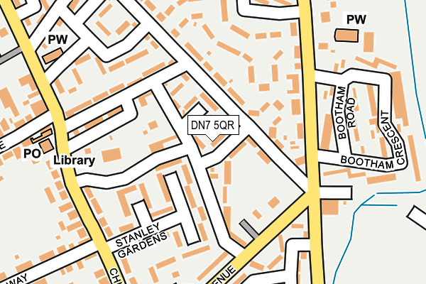 DN7 5QR map - OS OpenMap – Local (Ordnance Survey)
