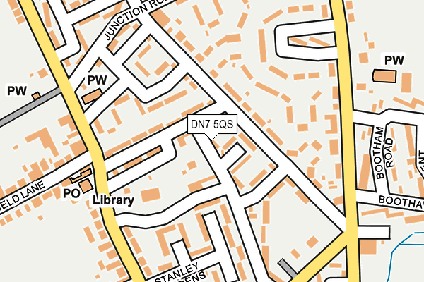 DN7 5QS map - OS OpenMap – Local (Ordnance Survey)