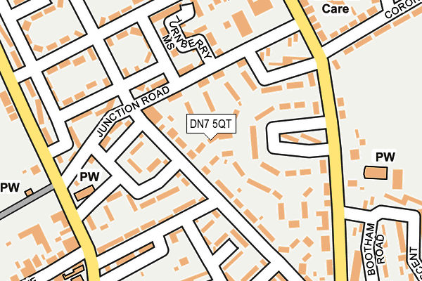 DN7 5QT map - OS OpenMap – Local (Ordnance Survey)