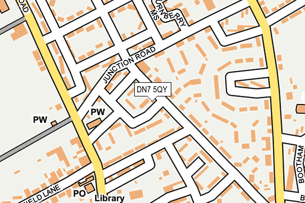 DN7 5QY map - OS OpenMap – Local (Ordnance Survey)
