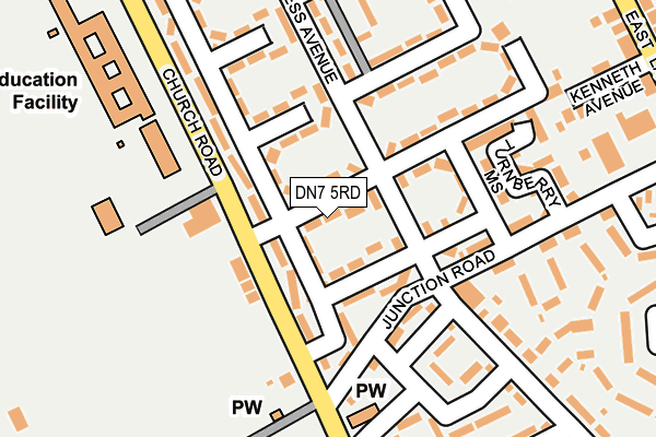 DN7 5RD map - OS OpenMap – Local (Ordnance Survey)
