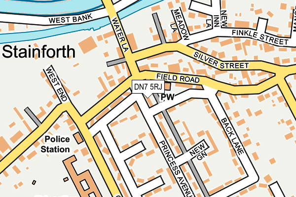 DN7 5RJ map - OS OpenMap – Local (Ordnance Survey)