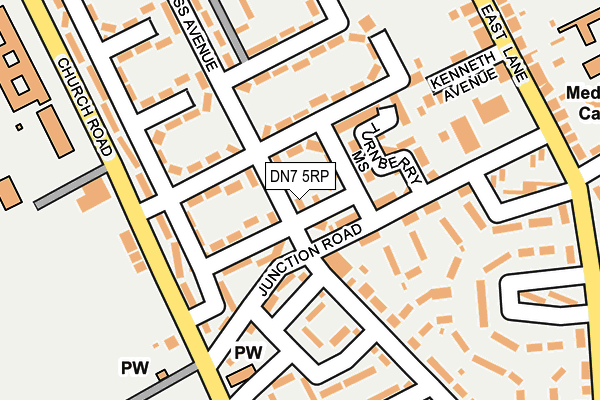 DN7 5RP map - OS OpenMap – Local (Ordnance Survey)