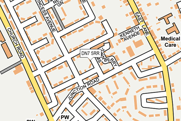 DN7 5RR map - OS OpenMap – Local (Ordnance Survey)