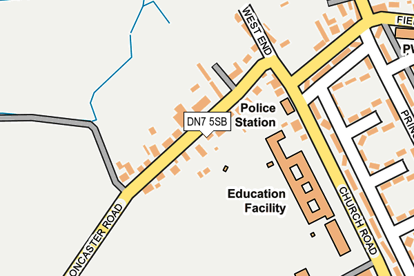 DN7 5SB map - OS OpenMap – Local (Ordnance Survey)