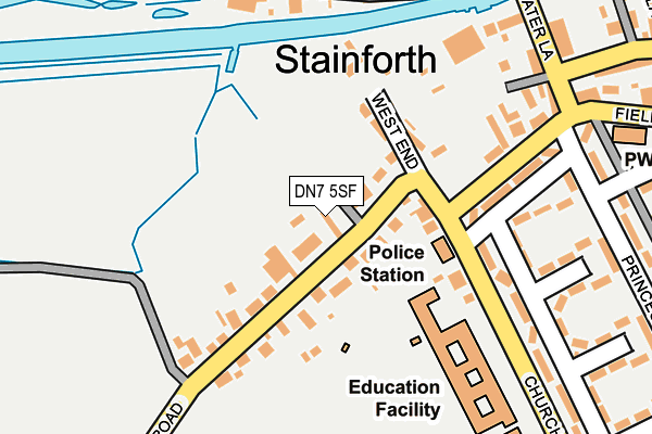 DN7 5SF map - OS OpenMap – Local (Ordnance Survey)