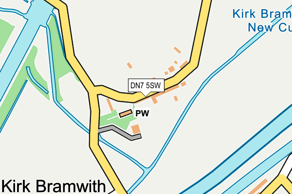 DN7 5SW map - OS OpenMap – Local (Ordnance Survey)