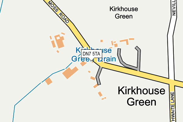 DN7 5TA map - OS OpenMap – Local (Ordnance Survey)