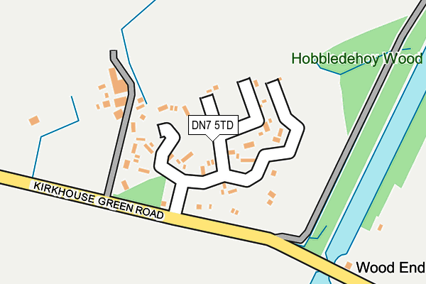 DN7 5TD map - OS OpenMap – Local (Ordnance Survey)