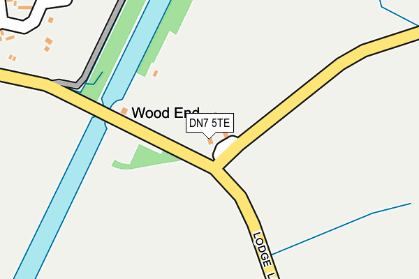 DN7 5TE map - OS OpenMap – Local (Ordnance Survey)