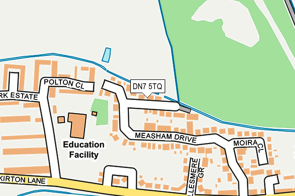 DN7 5TQ map - OS OpenMap – Local (Ordnance Survey)