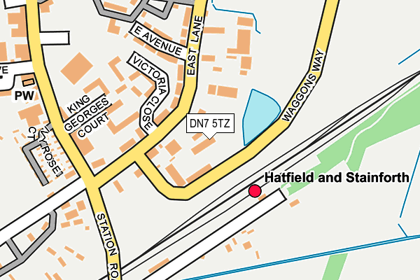 DN7 5TZ map - OS OpenMap – Local (Ordnance Survey)