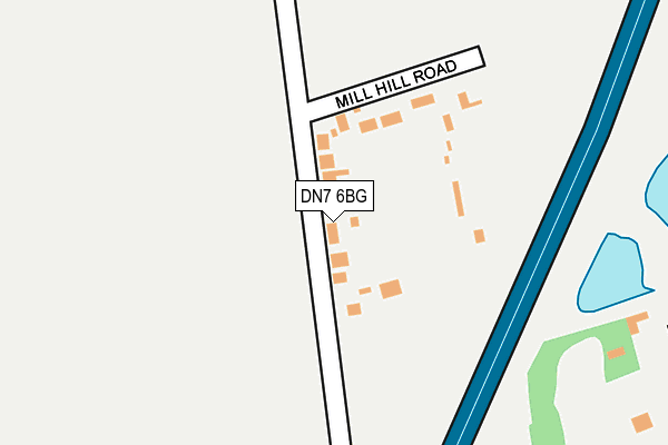 DN7 6BG map - OS OpenMap – Local (Ordnance Survey)