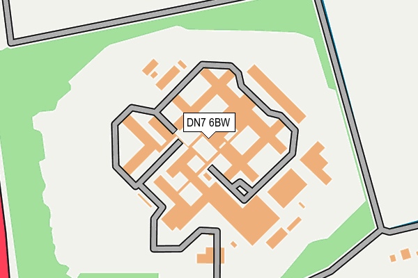 DN7 6BW map - OS OpenMap – Local (Ordnance Survey)