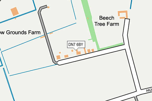 DN7 6BY map - OS OpenMap – Local (Ordnance Survey)