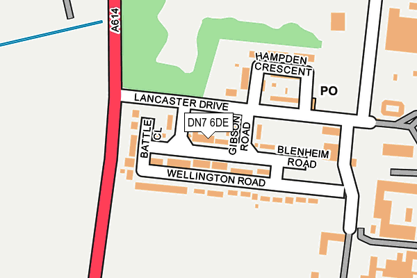 DN7 6DE map - OS OpenMap – Local (Ordnance Survey)