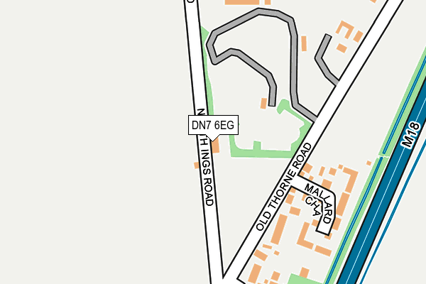 DN7 6EG map - OS OpenMap – Local (Ordnance Survey)