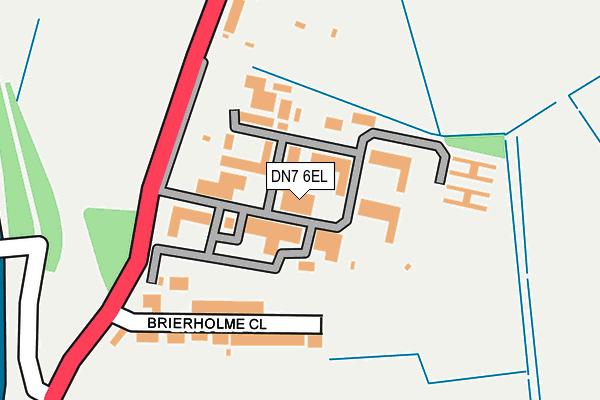 DN7 6EL map - OS OpenMap – Local (Ordnance Survey)
