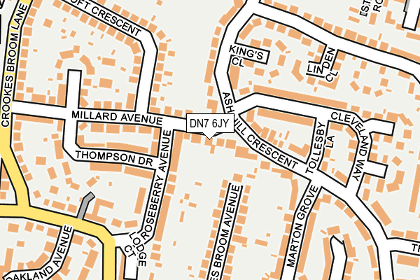 DN7 6JY map - OS OpenMap – Local (Ordnance Survey)