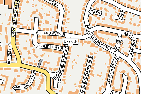DN7 6LF map - OS OpenMap – Local (Ordnance Survey)