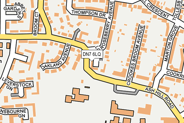 DN7 6LQ map - OS OpenMap – Local (Ordnance Survey)