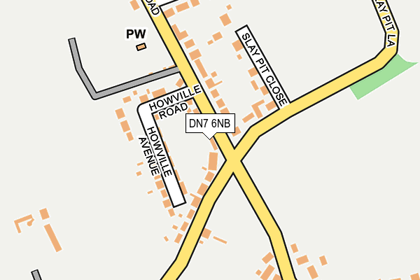 DN7 6NB map - OS OpenMap – Local (Ordnance Survey)