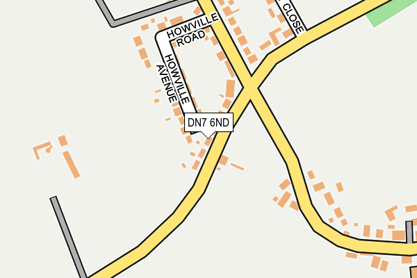 DN7 6ND map - OS OpenMap – Local (Ordnance Survey)