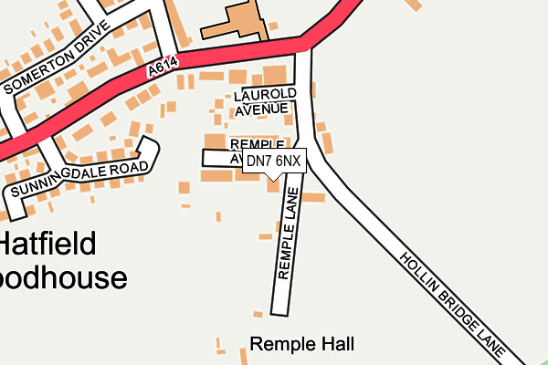 Map of REMPLE LANE GARAGE LTD at local scale