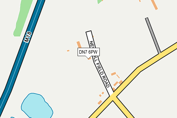 DN7 6PW map - OS OpenMap – Local (Ordnance Survey)