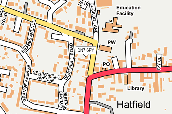 DN7 6PY map - OS OpenMap – Local (Ordnance Survey)