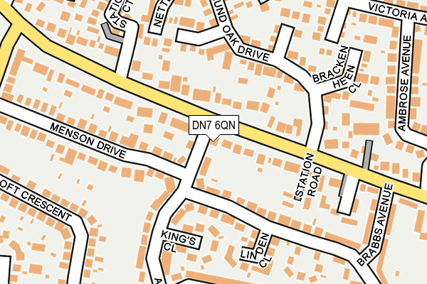 DN7 6QN map - OS OpenMap – Local (Ordnance Survey)