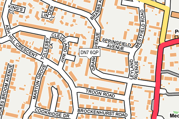 DN7 6QP map - OS OpenMap – Local (Ordnance Survey)