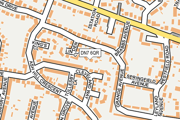 DN7 6QR map - OS OpenMap – Local (Ordnance Survey)