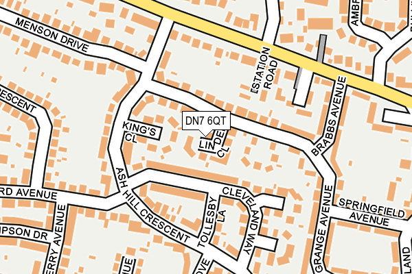 DN7 6QT map - OS OpenMap – Local (Ordnance Survey)