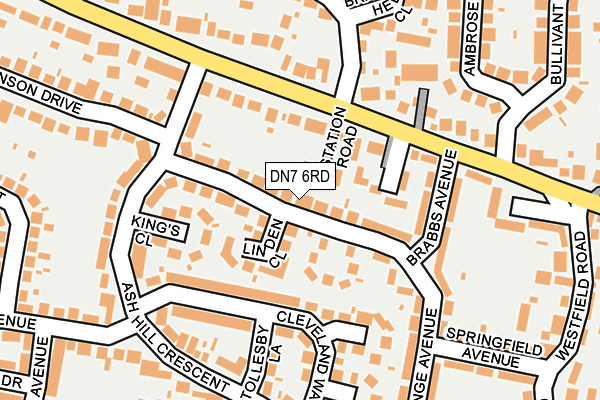 DN7 6RD map - OS OpenMap – Local (Ordnance Survey)
