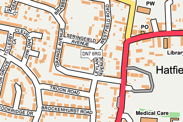 DN7 6RG map - OS OpenMap – Local (Ordnance Survey)