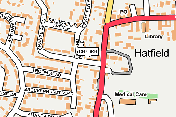 DN7 6RH map - OS OpenMap – Local (Ordnance Survey)