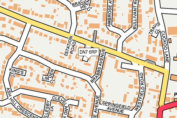 DN7 6RP map - OS OpenMap – Local (Ordnance Survey)