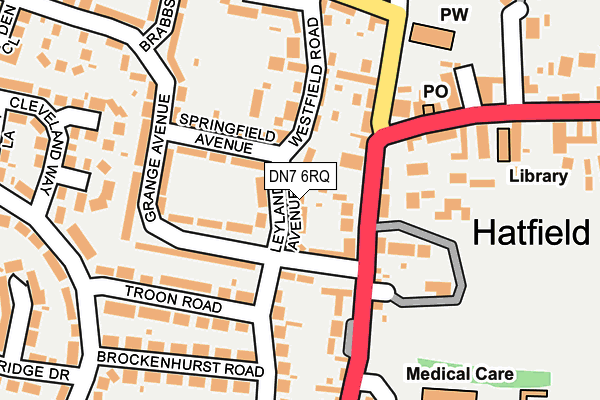 DN7 6RQ map - OS OpenMap – Local (Ordnance Survey)