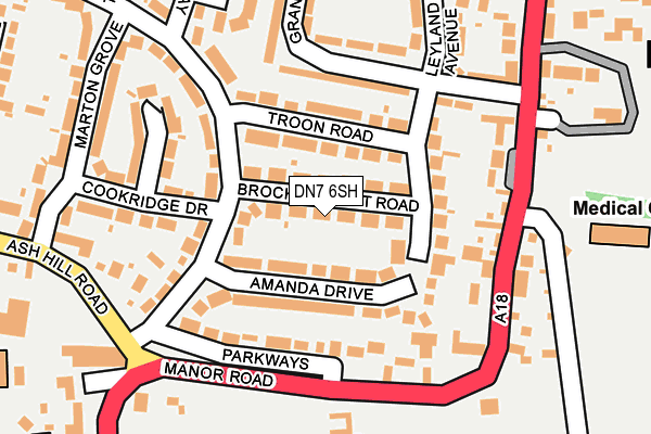 DN7 6SH map - OS OpenMap – Local (Ordnance Survey)