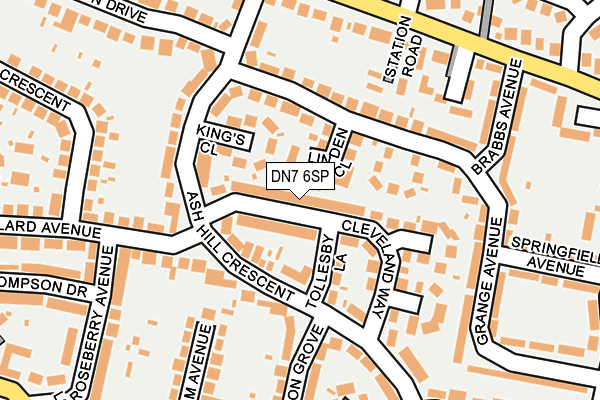DN7 6SP map - OS OpenMap – Local (Ordnance Survey)