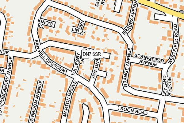 DN7 6SR map - OS OpenMap – Local (Ordnance Survey)