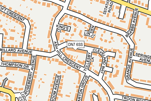 DN7 6SS map - OS OpenMap – Local (Ordnance Survey)