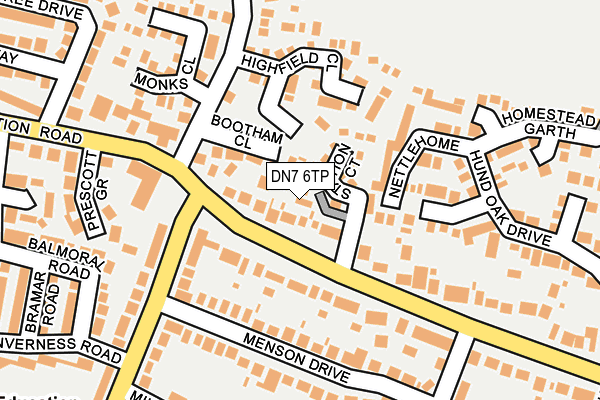 DN7 6TP map - OS OpenMap – Local (Ordnance Survey)