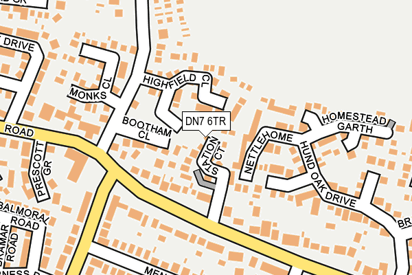 DN7 6TR map - OS OpenMap – Local (Ordnance Survey)