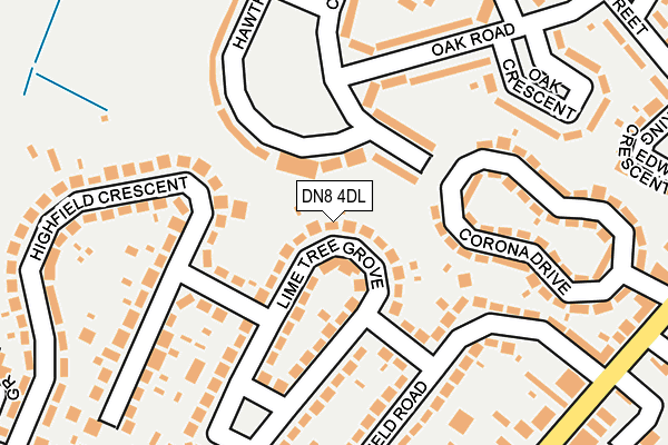 DN8 4DL map - OS OpenMap – Local (Ordnance Survey)