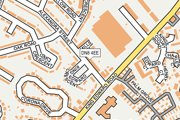 DN8 4EE map - OS OpenMap – Local (Ordnance Survey)