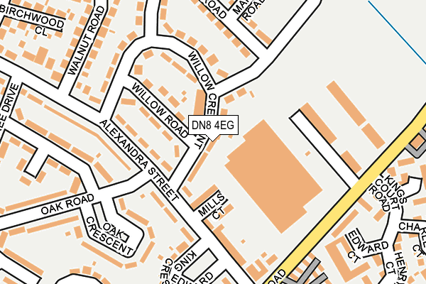 DN8 4EG map - OS OpenMap – Local (Ordnance Survey)