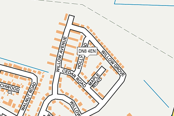 DN8 4EN map - OS OpenMap – Local (Ordnance Survey)
