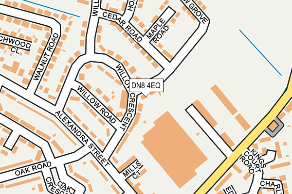 DN8 4EQ map - OS OpenMap – Local (Ordnance Survey)
